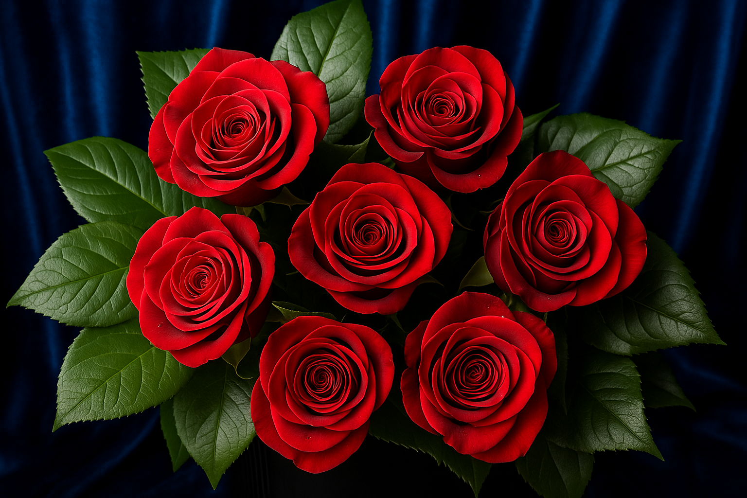 Arreglo floral de rosas rojas